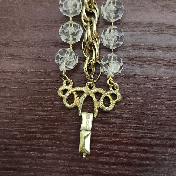 SARAH COVENTRY Vintage multi strand named GOLDEN ICE 7.5 " three strand bracelet - Picture 3 of 11